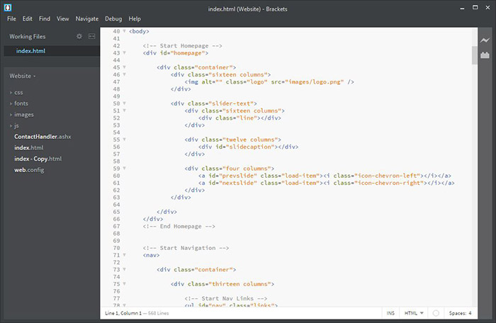 download brackets ide